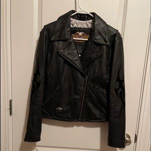 Harley Davidson leather riding jacket coat small